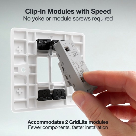 BG Grid Lite Moulded 2G Cover